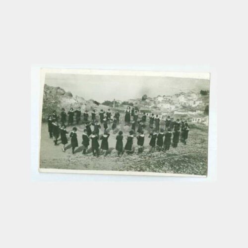 1930 Ayvalık (?) Okul Öğrencileri Oyun Fotoğraf