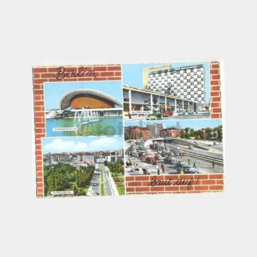 Berlin Postadan Geçmiş 2 Adet Kartpostal