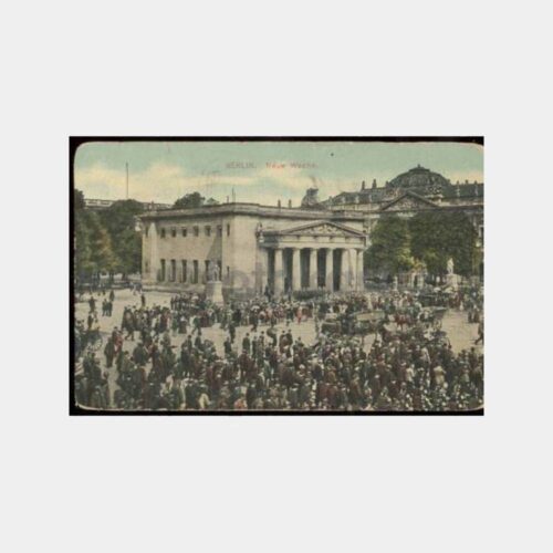 1911 Pangaltı Damgalı Berlin Yeni Karakol Kartı