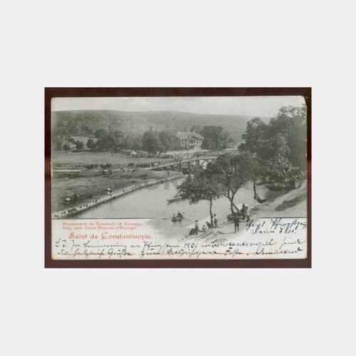1903 Kağıthane Konulu Berlin Damgalı Nadir Kartpostal