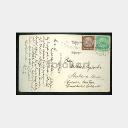 1935 Berlin Damgalı Yelkenli Konulu Kartpostal - Görsel 2