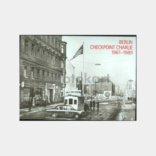1961-1989 Dönem Berlin Checkpoint Charlie Kartpostal