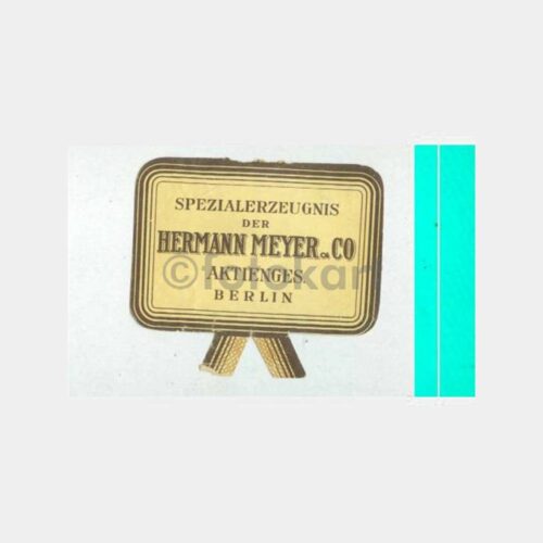 1950 Berlin Hermann Meyer Etiket