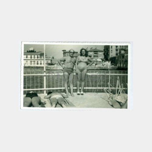 1960 Büyükada İskele Plaj Konulu Fotoğraf