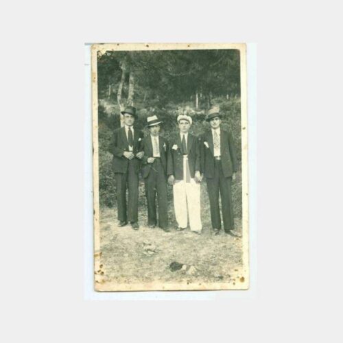 1930 Büyükada Şapkalı Baylar Fotoğraf