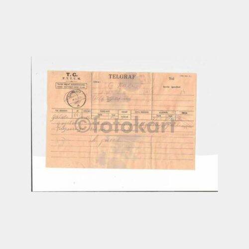 1935 Çanakkale Damgalı Telgraf
