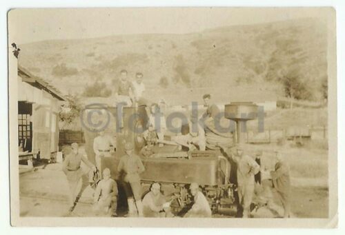 1935 Balya-Palamutluk Dekovil Hattı Asker Fotoğrafları - Görsel 16