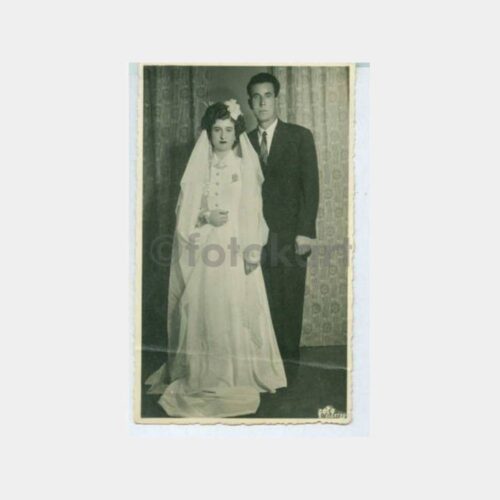 1951 Foto Elektro Stüdyo Gelin Damat Fotoğraf