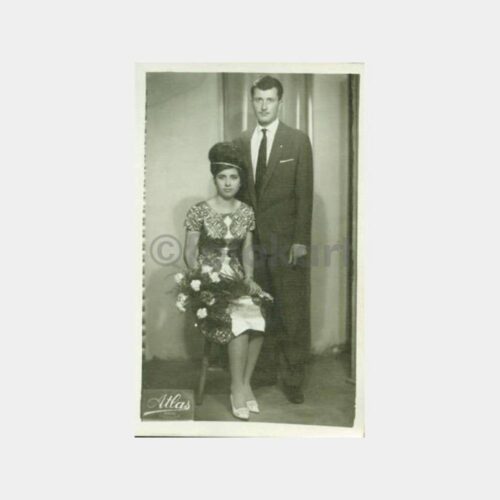 1964 Gelin Damat Stüdyo Fotoğraf