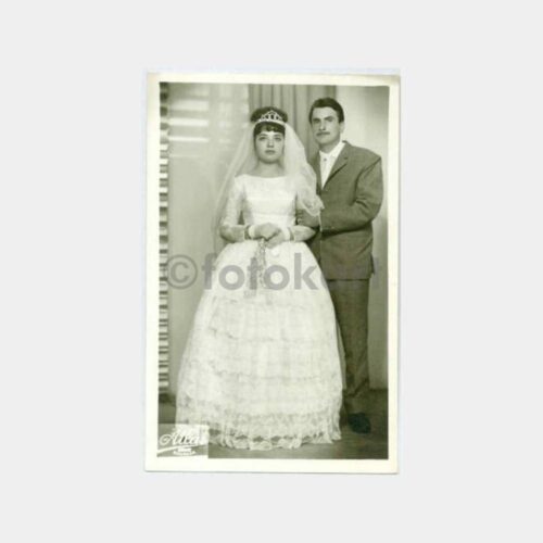 1964 Gelin Damat Stüdyo Fotoğraf
