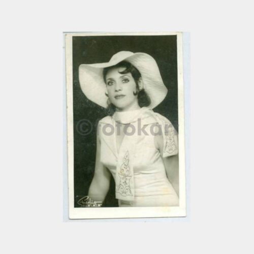 1964 Gelin Damat -Şapkalı- Stüdyo Fotoğraf