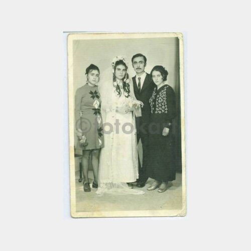 1962 Kasımpaşa Gelin Damat Stüdyo Fotoğraf