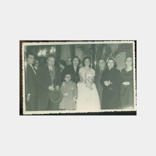 1940 Beyoğlu Gelin ve Grubu Fotoğraf