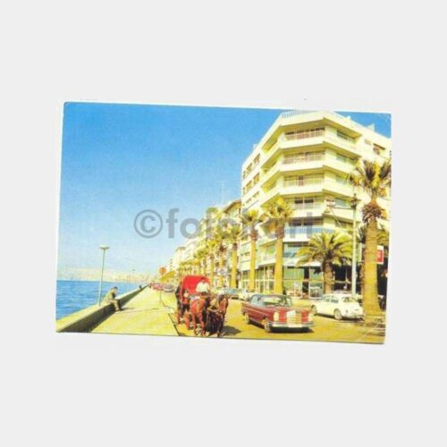 İzmir Kordon Boyu Fayton Görünüş Kartpostal