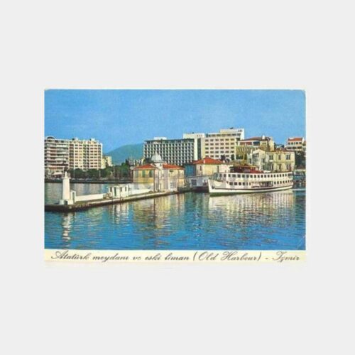 İzmir Eski Liman Görünüş Kartpostal