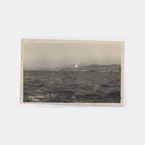 1930 İzmir Savaş Gemisi -Foto Cemal- Kartpostal