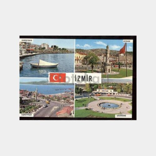 İzmir 4 Görünüş Kartpostal