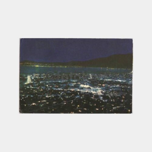 1971 İzmir Gece Görünüşü Kartpostal
