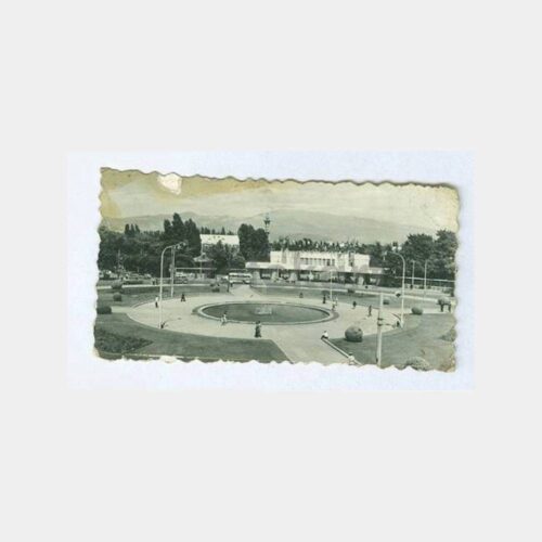 1950 İzmir Fuarı Basmane Kapısı Tebrik Fotoğraf