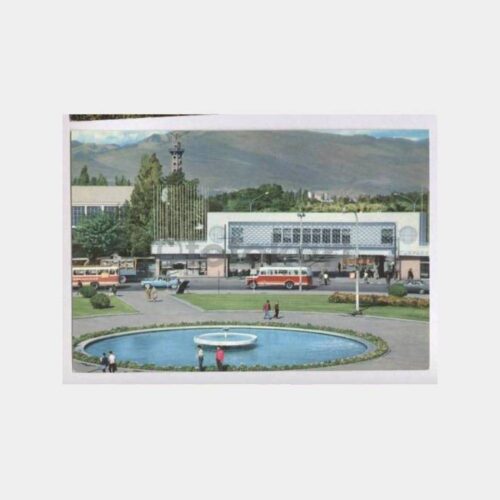 İzmir Fuarı Basmane Kapısı Görünüş Kartpostal