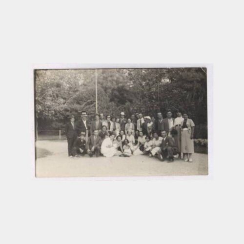 1940 İzmir Bahribaba Parkı Grup Görünüş Fotoğraf