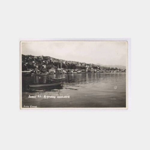 1930 İzmir Karakaş Asansörü Görünüş Fotokart