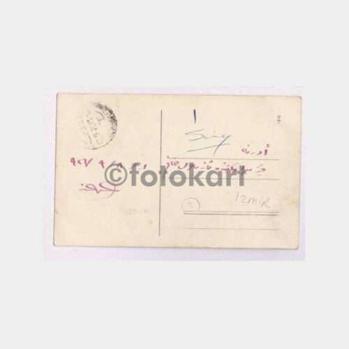 1927 İzmir Limanı Damgalı Nadir Fotokart - Görsel 2