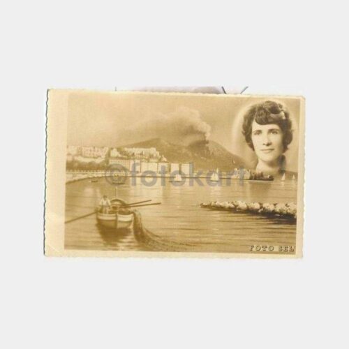 Foto Sel Manzara ve Kadın Kolaj Fotoğraf