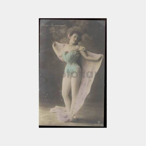 1927 Elvira Boyama Güzel Kadın Kartpostal