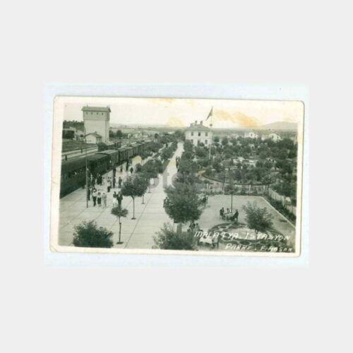 1940 Malatya Tren İstasyonu ve Parkı Fotokart