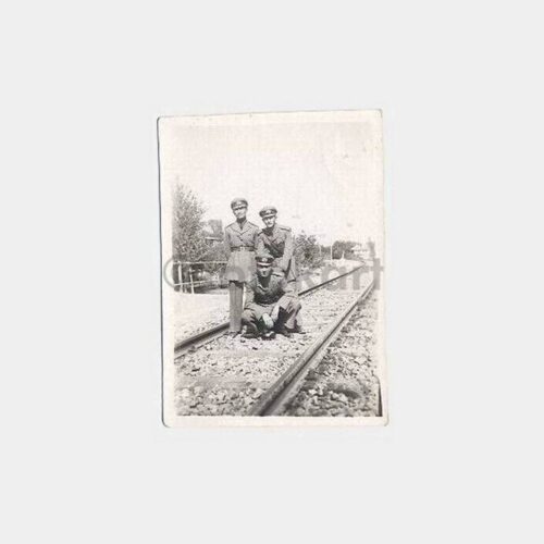 1942 Çankırı Askerler Tren Yolunda Fotoğraf