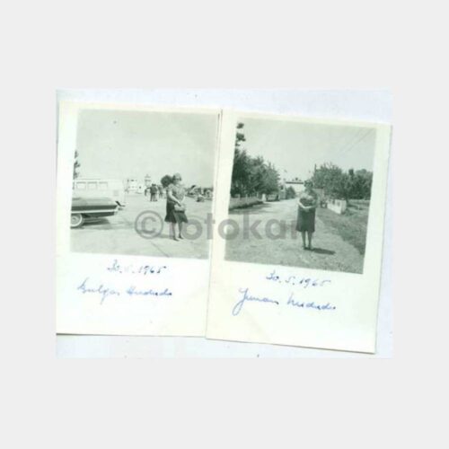 1965 Bulgaristan-Yunanistan Sınırı 2 Adet Albüm Fotoğraf