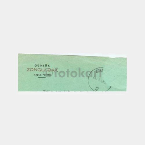 1954 Zonguldak Edebiyatçı Tahir Karauğuz Mektup