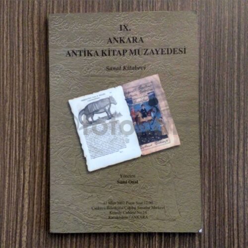 Sanat Kitabevi IX. Ankara Antika Kitap Müzayedesi Kitabı