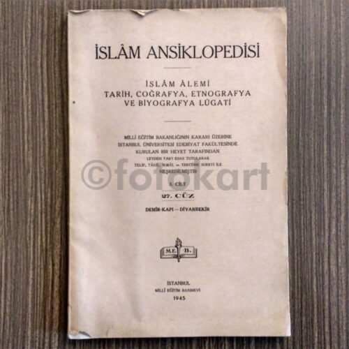 İslâm Ansiklopedisi - 3. Cilt 27. Cüz