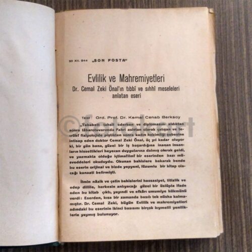 Evlilik ve Mahremiyetleri - Dr. Cemal Zeki Önal