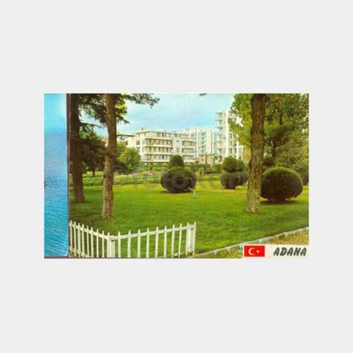1974 Adana Park Görünüş Kartpostal