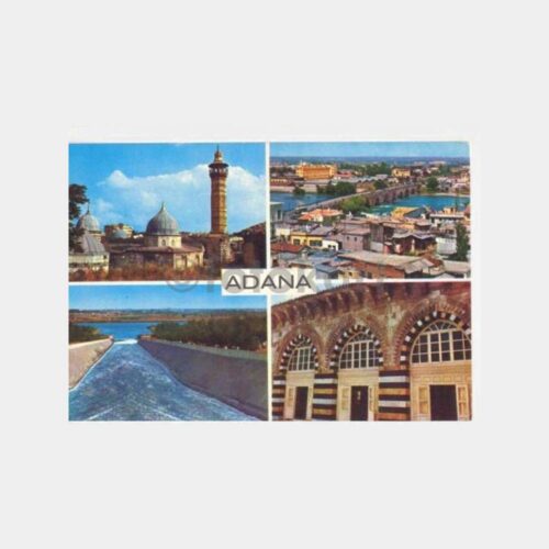 Adana Şehirden 4 Görünüş Kartpostal