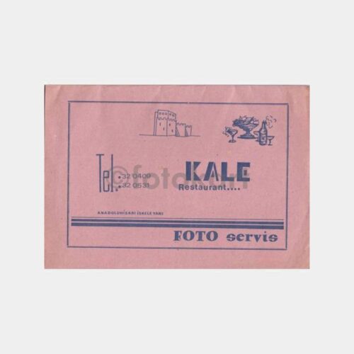 1972 Anadoluhisarı Kale Restaurant Foto Saklama Kartonu
