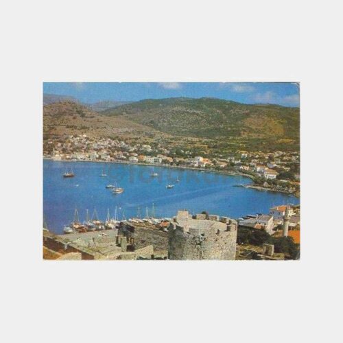 1980 Bodrum Kaleden Genel Görünüm Kartpostal