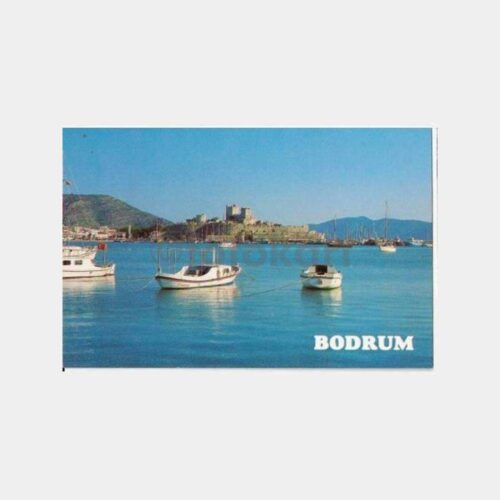 Bodrum Sahilden Kale Görünüş Kartpostal
