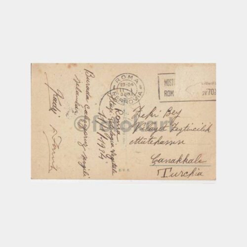 1934 Çanakkale Zeytin Mütehassısı Roma Kartpostal - Görsel 2