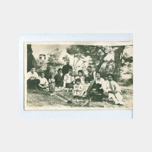 1937 Çanakkale Bayramiç Piknik Hatırası Fotoğraf