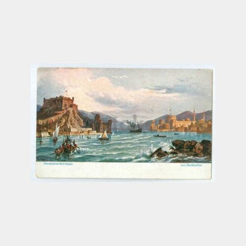 1900 Çanakkale Alman Baskı Tablo Kartpostal