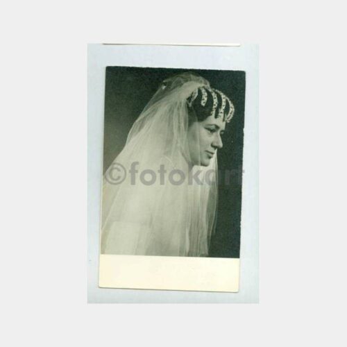 1952 Gelin Başı Görünüş Stüdyo Fotoğraf
