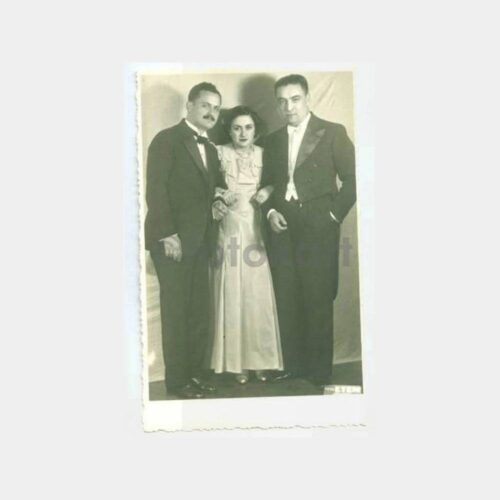 1940 Foto Etem Beyoğlu Gelin Damat Fotoğraf