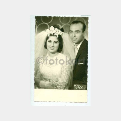 1964 Foto Stil Gelin Damat Fotoğraf