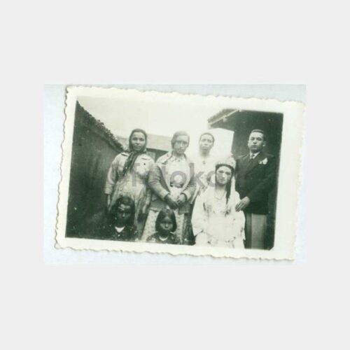 1940 Köyde Gelin Damat Konulu Fotoğraf