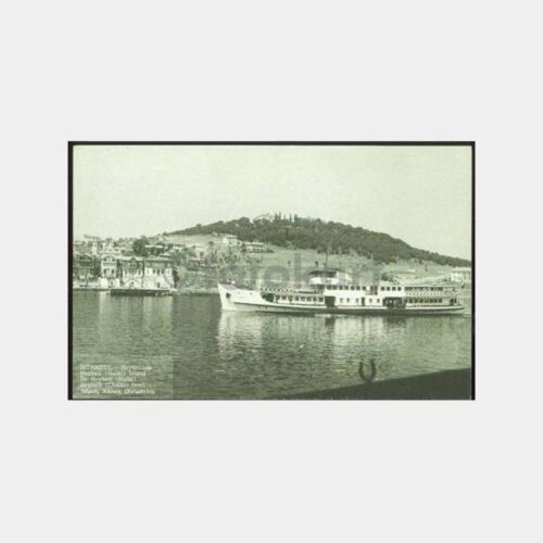 Heybeliada ve Vapur Yeni Baskı Reprodüksiyon Kartpostal