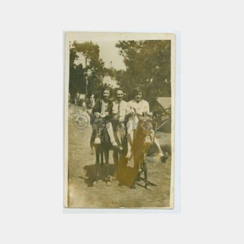 1930 Heybeliada Sofyanis Gazino Önü Eşekli Gezi Fotoğraf